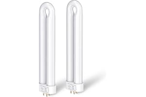 Klahaite Replacement Light Bulb Bug Zapper 15W Bug Light Bulbs for K15, X3,T6, T8, T9 Bug Zapper Outdoor 4-Pin Base U Shaped Twin Tube Bulb for Outdoor Mosquito Zapper, 2 Pack