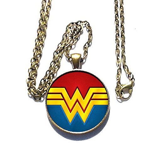 Wonder Woman Comic logo inspired WW Necklace - HM