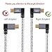 CableCreation [2-Pack 10 Feet Right Angle Micro USB 2.0 Braided Cable, 90 Degree Vertical Right USB 2.0 A Male to Micro USB Male with Aluminium Case,3 Meters, Space Gray