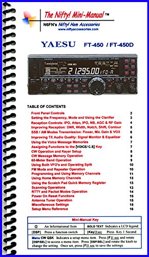 Yaesu FT-450 / FT-450D Mini-Manual by Nifty Accessories by (Paperback)