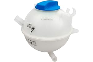 BRTEC Coolant Reservoir Pressurized bottle with Cap for 2008 2009 for Audi TT; 2005-2013 for Volkswagen Jetta; 2006 2007 2008 2009 2010 2011 for Volkswagen Passat Coolant Reservoir with Cap