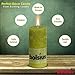 Bolsius Rustic Set of 6 Unscented Pillar Candles 2.75X5 Inch Lime Home Decoration Dripless Cotton Wick Dinner Candles Prefect for Parties, Restaurant, Spa, Church, Anniversary, (130x68mm)