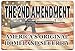 Rogue River Tactical Funny Pro 2nd Amendment Metal Tin Sign Wall Decor Man Cave Bar - Americas Original Homeland Security