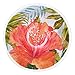 Melamine Dinnerware Tropical Design Set of 18 Pieces (Blue)