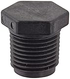 Banjo PLUG050 Polypropylene Pipe Fitting, Plug, Schedule 80, 1/2