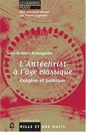 L' Antéchrist à l'âge classique