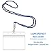 Mifflin-USA Horizontal ID Name Badge Holder (Clear, 3.5x2.25 Inches, 250 Pack), Waterproof and Resealable Plastic Card Holders