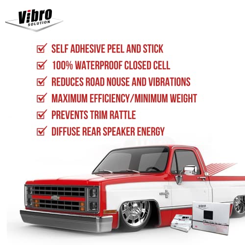 Vibro Sound Deadener for Cars 228 mil 1/4" Waterproof Sound Deadening