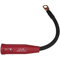 TEMCo 1/0 Gauge AWG Welding Cable - 10 Foot Black Flexible Copper Battery Wire, Made In USA