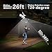 Solar Motion Sensor Light Outdoor - 800Lumens 8 LED Spotlight 5-Watt Solar Lights Outdoor IP66 Waterproof, Wireless Solar Flood Light for Porch Garden Patio Driveway Pathway,Aluminum,Pack of 2 (White)