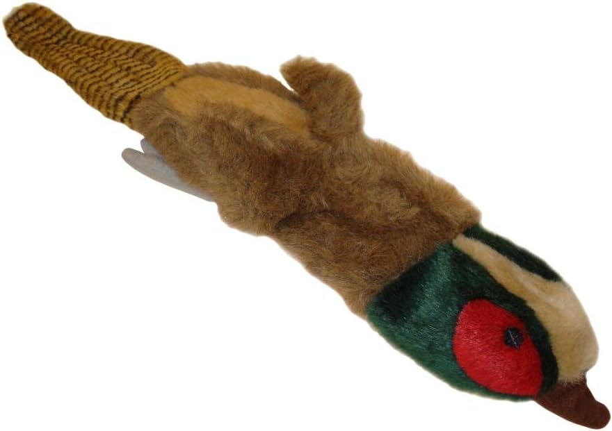 HAPPYPET Empty Nester Pheasant Dog Toy Small Breeds Plush Squeaker