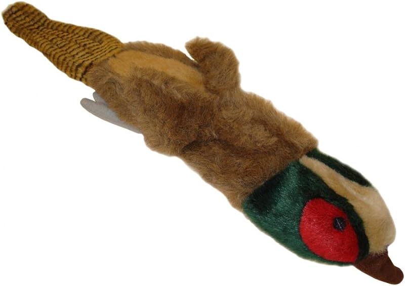 HAPPYPET Empty Nester Pheasant Dog Toy Small Breeds Plush Squeaker