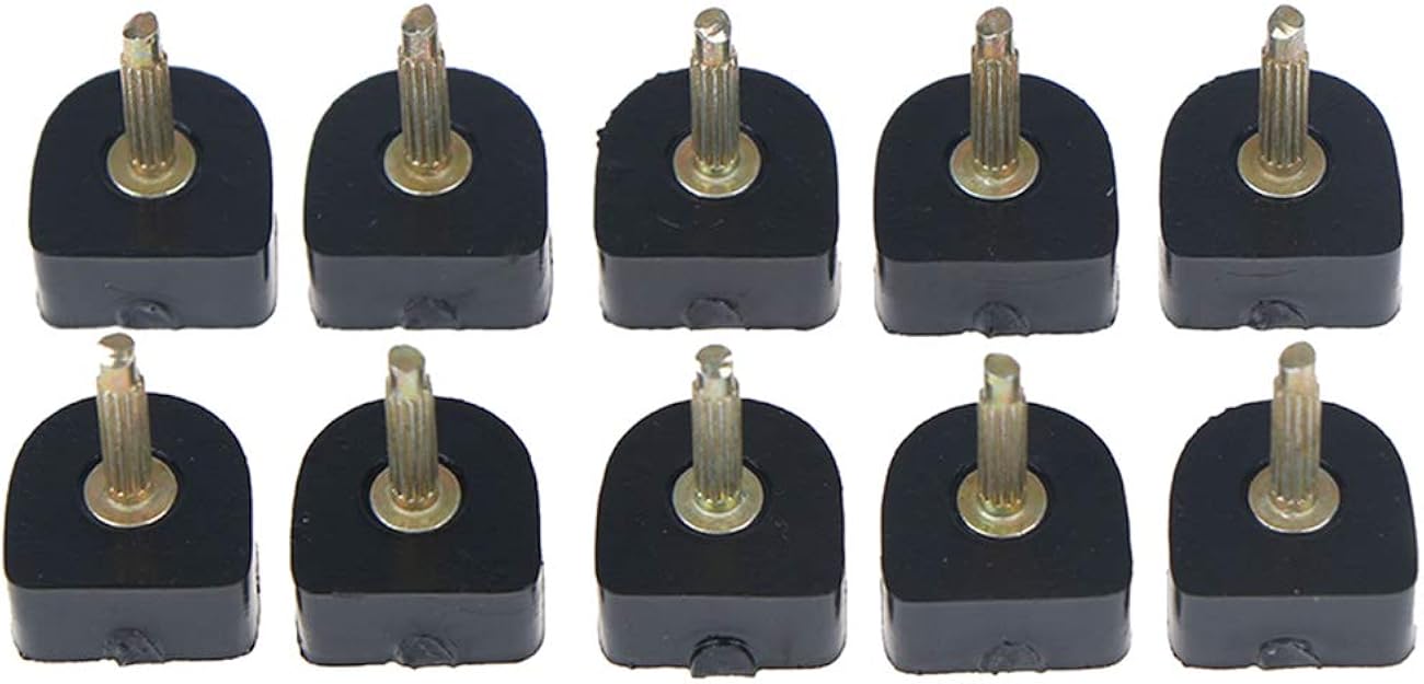 10 Pairs Durable High Heel Shoe Repair Tips Taps Pins Dowel Lifts Replacement Ushape Black