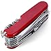 S^N-STORE 30 Basic Functions tools, Classic SD Pocket Knife Stainless Steel Multi-Function Folding Knife Tools Kit - Mini Multifunction Knife - Knife Toothpick Replacement (Red)