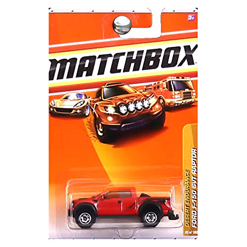 Matchbox 2010 Desert Endurance Ford Raptor F-150 F150 SVT Molten Orange Red