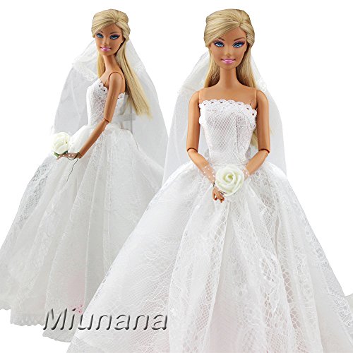 muñeca barbie vestida de novia