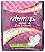 Always Maxi Soft & Clean Feminine Pads without Wings, Long/Super, Lightly Scented, 39 Count