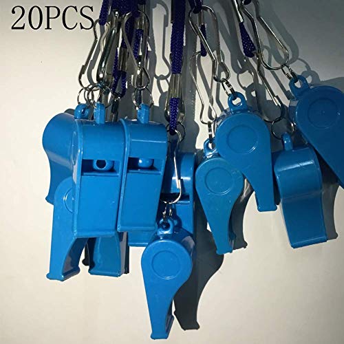 Kaqkiasiog 20 יח הכחולים פלסטיק Loud מאמני שופט שריק שרוך כדורסל