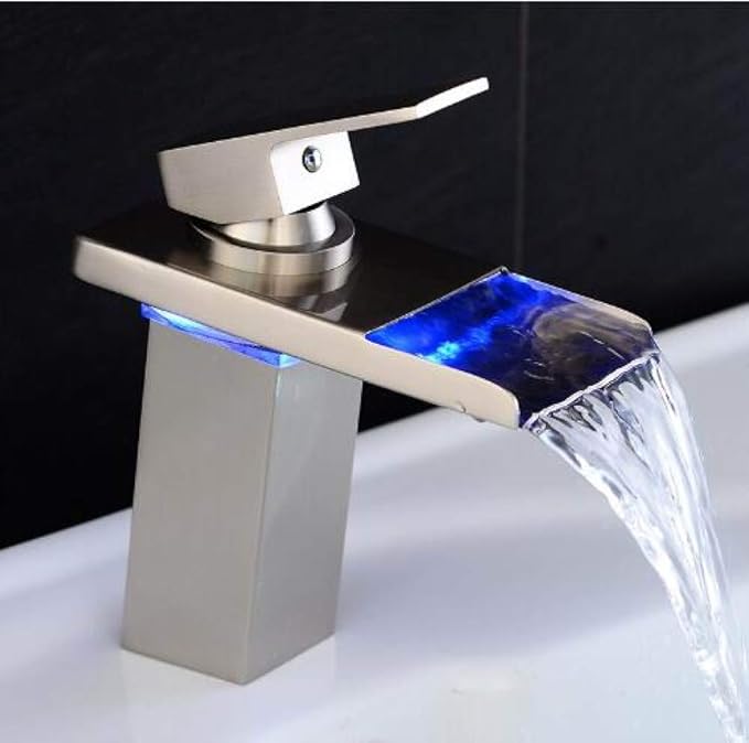 QND Grifos Grifo de Lavabo con Control de Temperatura, Grifo de Agua