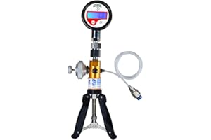 Hand Pump Calibrator (Range: -0.9 to 30 Bar) with Pressure and Vacuum Gauge (Range: -1 to 25 Bar) for Calibration Labs | Hydr