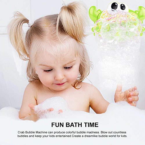 Eutuxia Musical Frog Bath Bubble Maker. Make Your Kids Enjoy Bath Time with Automatic Froggie Foam Blower. Great to use for Bath & Shower with Music.
