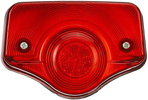 AllExtreme EXUNOST Bike Customized Phantom Red Tail Light Motorcycle Number Plate Brake Rear Lamp Compatible for Royal Enfield Bullet Standard