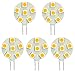 HERO-LED SG4-6T-WW Side Pin G4 LED Disc Halogen Replacement Bulb, 1.2W, 10-15W Equal, Warm White 3000K, 5-Pack(Not Dimmable)
