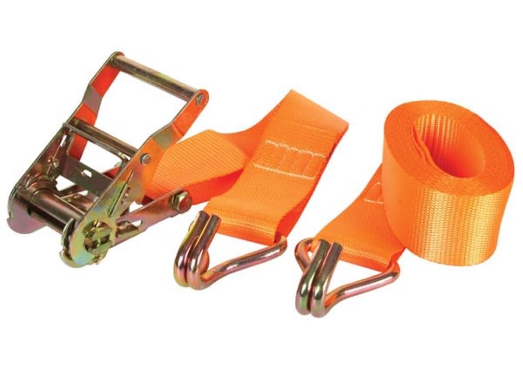 Perel ARAT3 Lashing Strap with Ratchet and Hook Maximum Load 1000 kg 4.5 m x 50 mm Dimensions