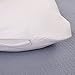 U Shaped Pregnancy Pillow Maternity Body Pillow With Invisible Zipper Removable Cover, 100% Cotton Fabric, White, 56 x 32 Inch