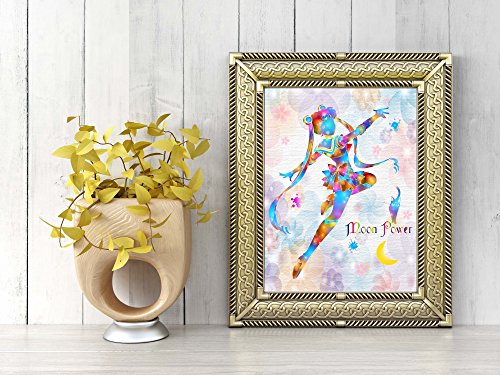 Uhomate-Pretty-Soldier-Sailor-Moon-Home-Canvas-Prints-Wall-Art-Inspirational-Quotes-Wall-Decor-Living-Room-Bedroom-Bathroom-Artwork-C012-8X10