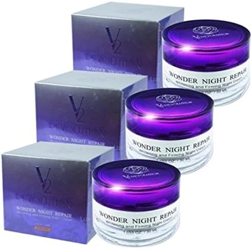 3 Pieces V2 Revolution Wonder Night Whitening Firming Night Cream 30 ML