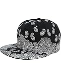 SSLR Men's Paisley Printed Snapback Baseball Caps
