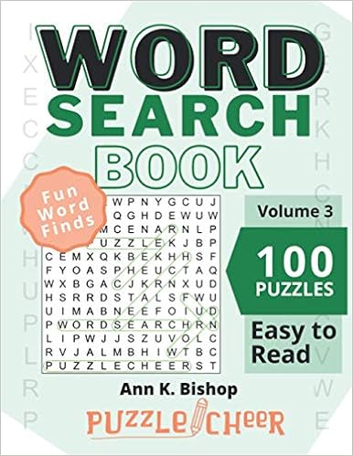 amazon com word search puzzle book volume 3 family fun word finds with easy to read print word search puzzle books for adults 9798573553696 bishop ann k books
