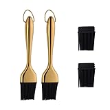 2 Pack Grill Basting Brush with 2 Pack Back Up