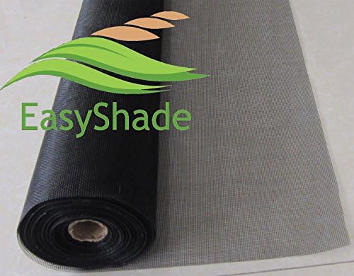 Costdot 48" x 100' Roll Black Mesh Fiberglass for Windows and Doors Screens