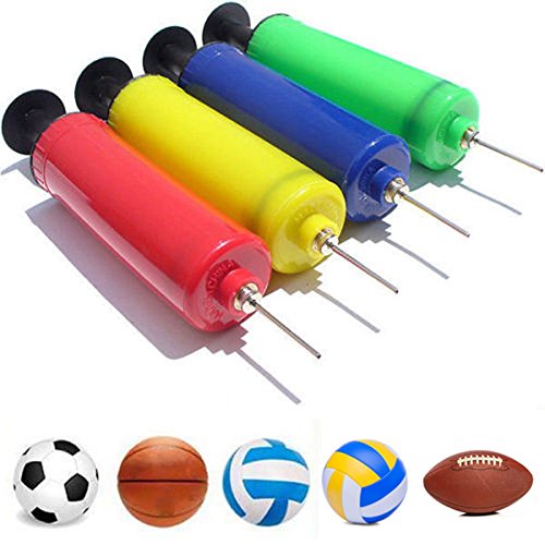 Eworld - 7" Portable Plastic Hand Pump - Hand Air Pump Needle Inflation for Soccer Football Basketball Volleyball