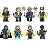 8 PCS Captain Marvel Movie Character Minifigures Building Blocks Kids Gift Toys
