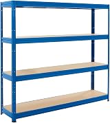 BiGDUG Heavy Duty Garage Shelving Unit 4 Tier 500kg per shelf 2000kg per bay