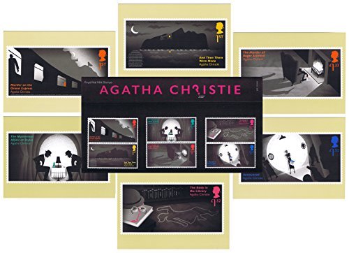Best Gift Set of 2016 Agatha Christie - The Queen of Crime Presentation Pack and PHQ Cards (Set of 6 Royal Mail Postcards) by Royal Mail Presentation Pack and PHQ Cards deal