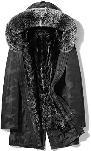 襟とライナーの厚手のフード付きコートメンズ コートメンズ Teamdriven Us