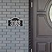 Whitehall Personalized Cast Metal Address Plaque - USA Made Custom House Number Sign - Arched Rectangle (12