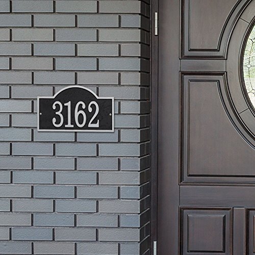 image for Whitehall Personalized Cast Metal Address Plaque - Custom House Number