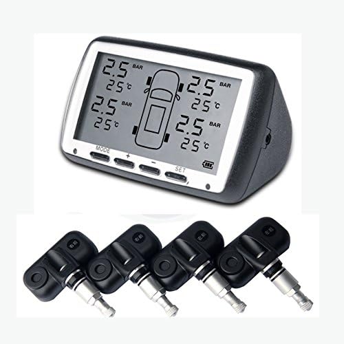 Car Tpms with 4 Internal Sensors Psi/bar Tyre Pressure Monitoring System Diagnostic Tool Tires Pressure Tpms Internal