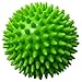 Pack of 4 Spiky Massage Balls, 2 of 7.5cm & 2 of 9cm, Stress Reflexology, Muscle Therapy, Porcupine Sensory Ball Set