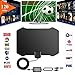 GreenYellow - Indoor Digital HDTV Amplified Television Antenna Freeview 4K 1080P HD VHF UHF for Local Channels 120 Miles Range with Signal Amplifier Support All TV's-13ft Coax Cable 
