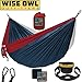 Wise Owl Outfitters Camping Hammock – 500lbs Portable Hammock with Tree Straps - Travel, Backpacking, Hiking, Outdoors Camping Gear - Double