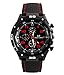 Fanmis GT Racing Sport Watches Military Pilot Aviator Army Style Black Silicone Red Number Men's Watch