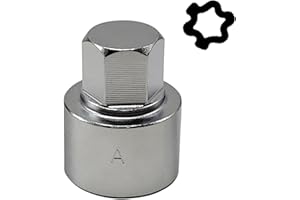 JEUCLEL 521 Wheel Locking Nut Key Compatible with VW VAG Volkswagen, (Socket OD 28mm - ID 25mm), Wheel Lock Nut Socket Adapte