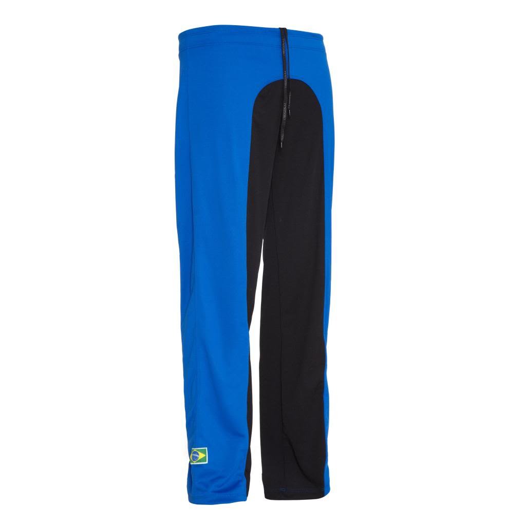 JL Sport Authentic Brazilian Capoeira Martial Arts Unisex's Trousers (Blue and Black) - XS