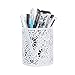 Crystallove Metal Hollow White Pencil Holder for Desk